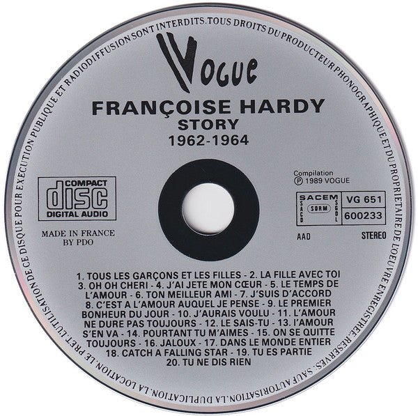 Françoise Hardy : Story 1962-64 Remix 89 Versions Originales (CD, Comp)