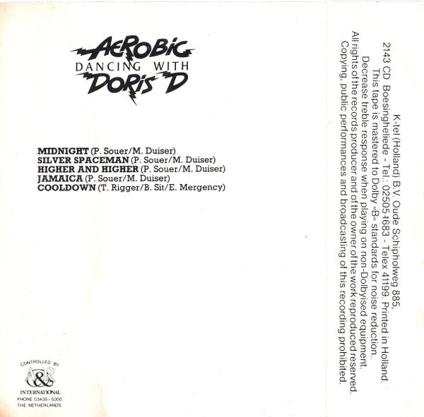 Doris D : Aerobic Dancing With Doris D (Cass)