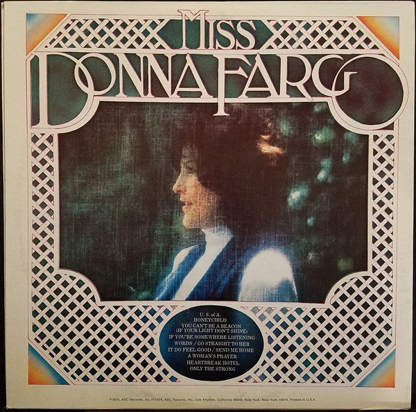 Donna Fargo : Miss Donna Fargo (LP, Album)