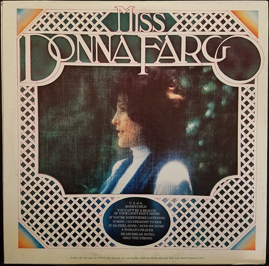 Donna Fargo : Miss Donna Fargo (LP, Album)