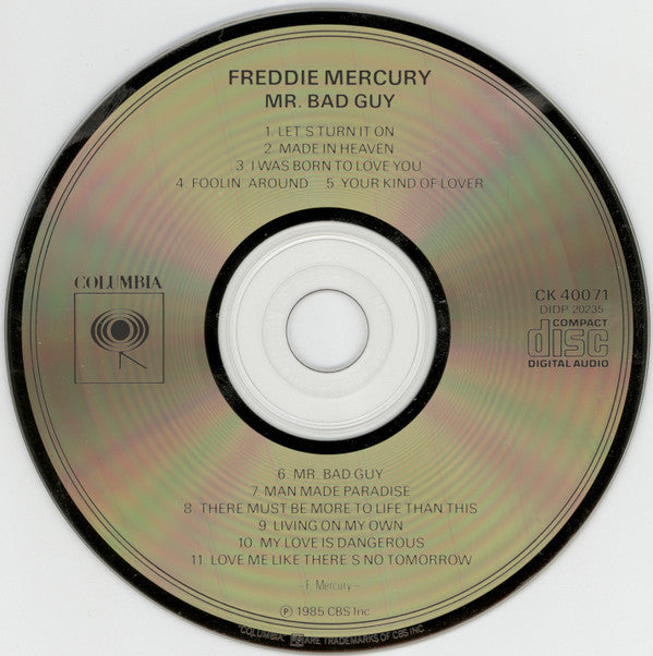 Freddie Mercury : Mr. Bad Guy (CD, Album)