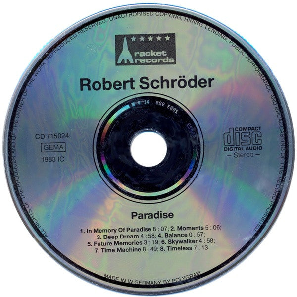 Robert Schröder : Paradise (CD, Album, RE)