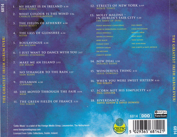 Various : The Greatest Irish Album Ever! (CD, Album, Comp)