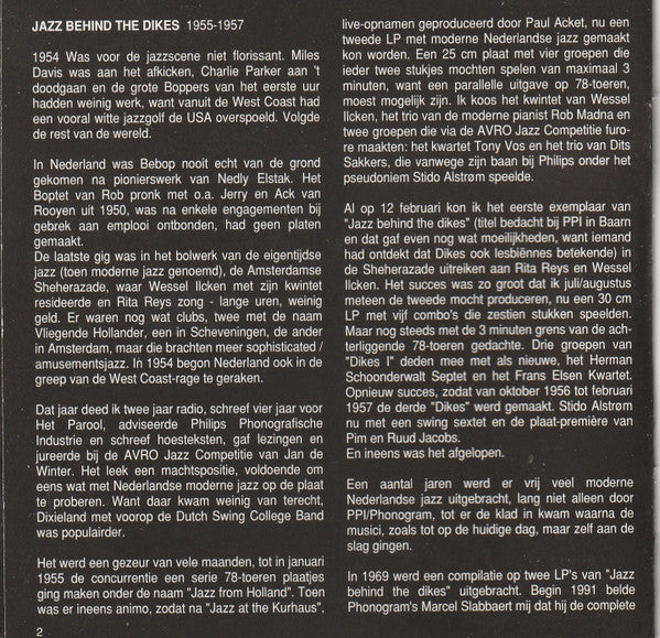 Various : Jazz Behind The Dikes Part 2 (CD, Comp)