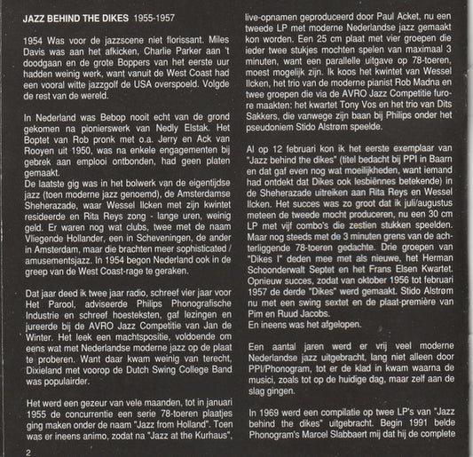 Various : Jazz Behind The Dikes Part 2 (CD, Comp)