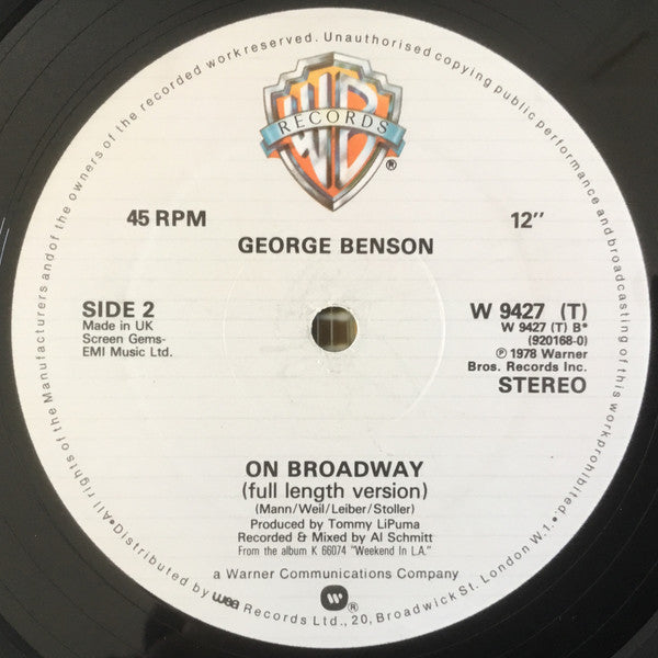 George Benson : Inside Love (So Personal) (12")