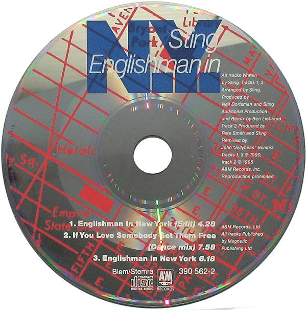 Sting : Englishman In New York (The Ben Liebrand Mix) (CD, Maxi, Sil)