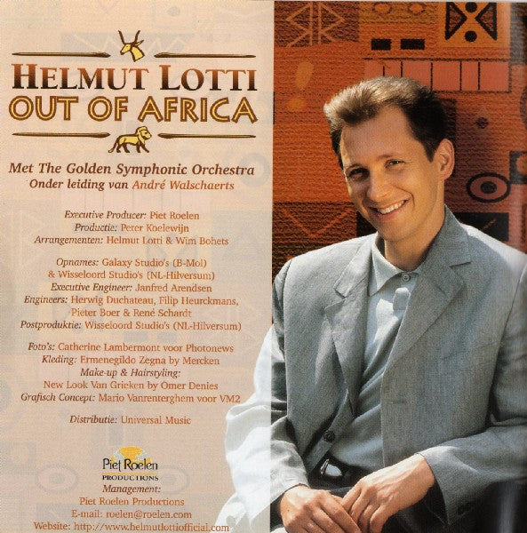 Helmut Lotti Met Golden Symphonic Orchestra : Out Of Africa (CD, Album)