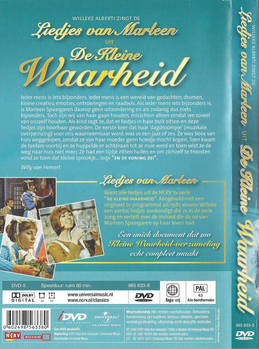 Willeke Alberti : Zingt De Liedjes Van Marleen Uit De Kleine Waarheid (DVD, Comp + CD, Comp)