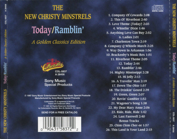 The New Christy Minstrels : Today / Ramblin' (CD, Comp)