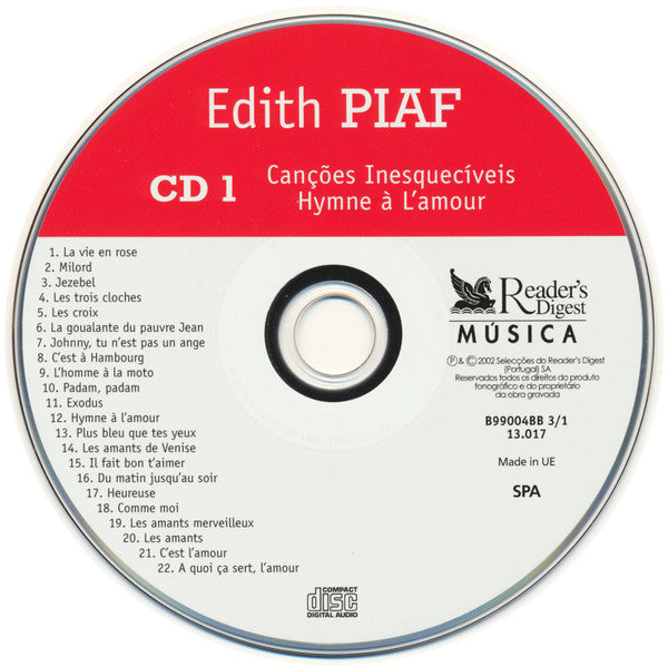 Edith Piaf : Edith Piaf (3xCD, Comp, Club)