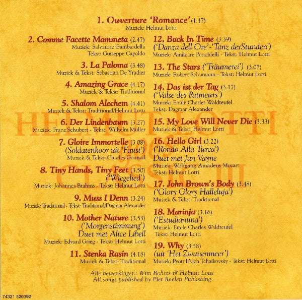 Helmut Lotti : Helmut Lotti Goes Classic III (CD, Album)