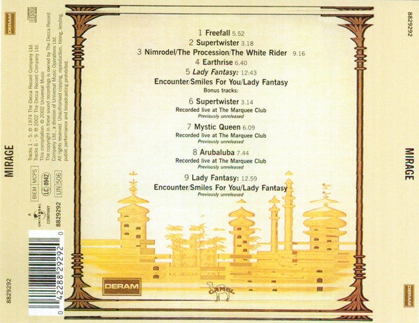 Camel : Mirage (CD, Album, RE, RM)