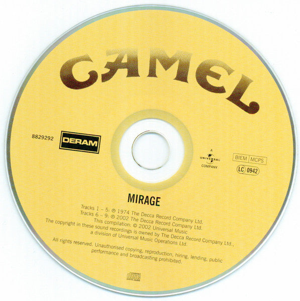 Camel : Mirage (CD, Album, RE, RM)