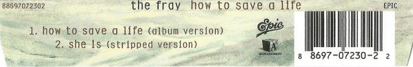 The Fray : How To Save A Life (CD, Single)