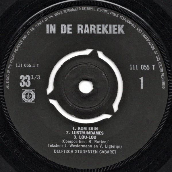 Delfts Studenten Cabaret : In De Rarekiek (7", EP)