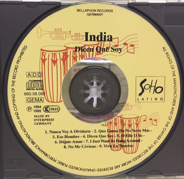 India : Dicen Que Soy (CD, Album)