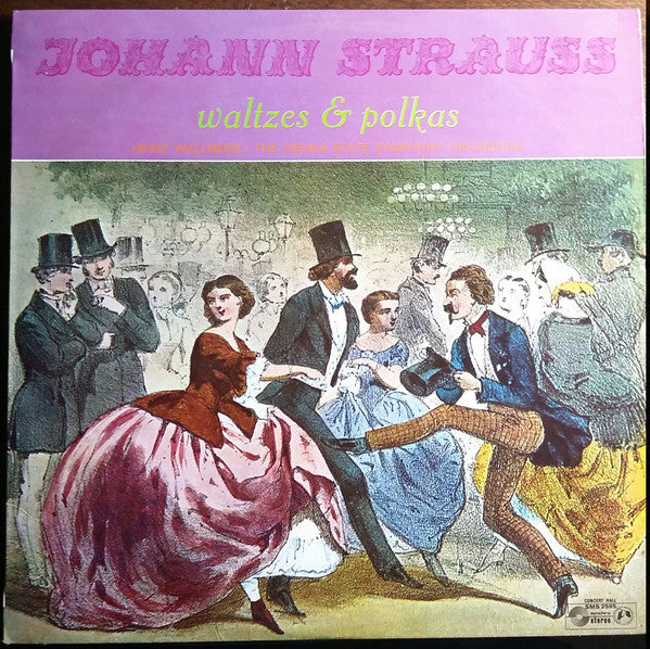 Johann Strauss Jr. - Heinz Wallberg • Orchester Der Wiener Staatsoper : Waltzes & Polkas (LP, RE)