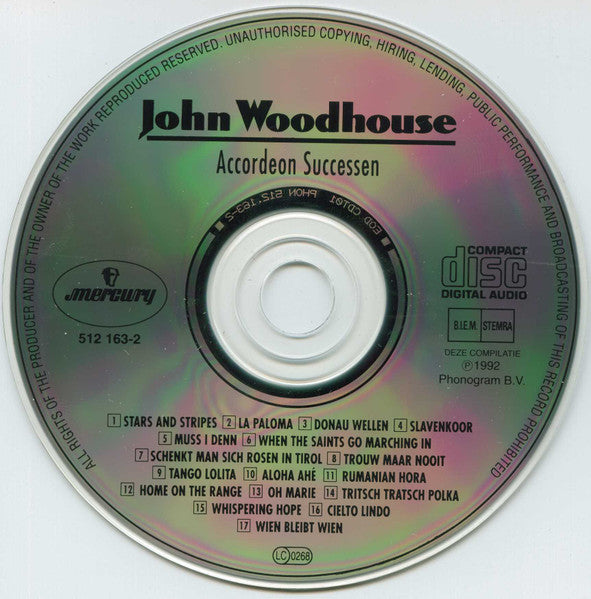 John Woodhouse : Accordeon Successen (CD, Comp)