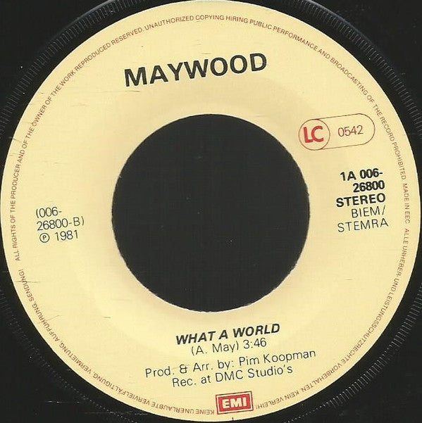 Maywood : Getaway (7", Single)