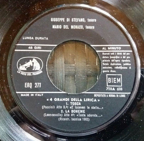Various : 4 Grandi Della Lirica (7", EP)
