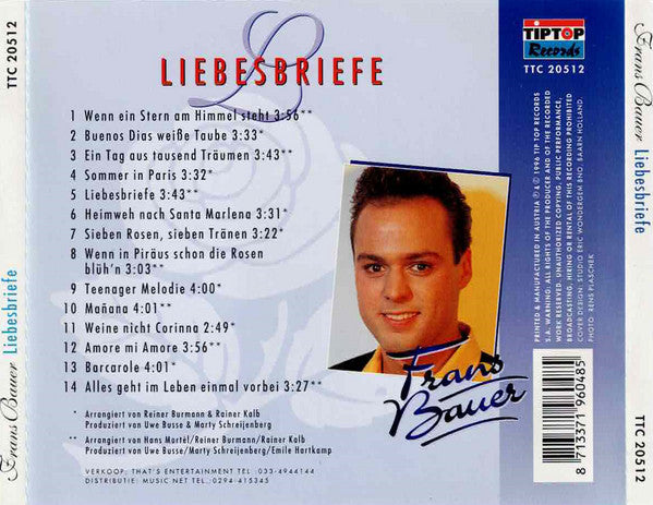Frans Bauer : Liebesbriefe (CD, Album)