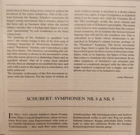 Franz Schubert - Staatskapelle Dresden · Giuseppe Sinopoli : Symphonien (No. 8 "Unvollendete • Unfinished • Inachevée" & No. 9) (CD, Album)