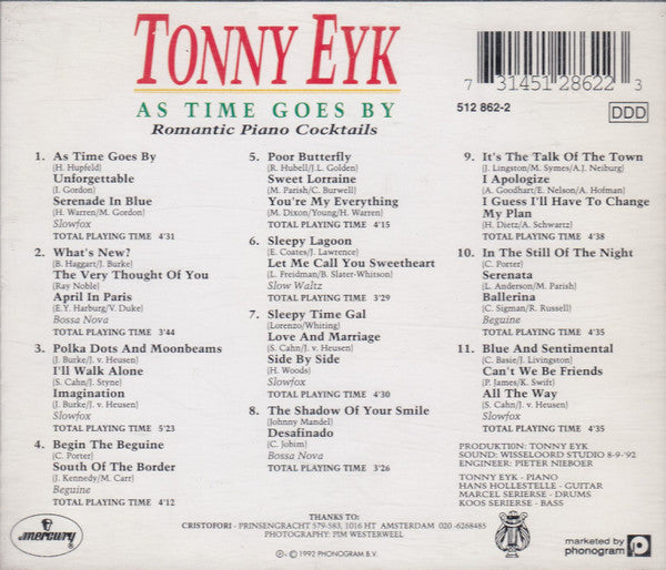 Tonny Eyk : As Time Goes By (CD)