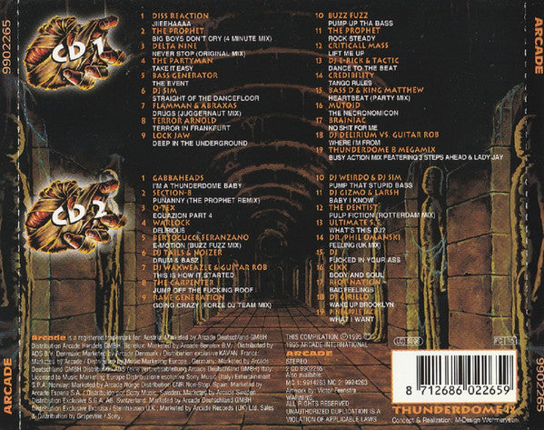 Various : Thunderdome IX (The Revenge Of The Mummy) (2xCD, Comp, M/Print)