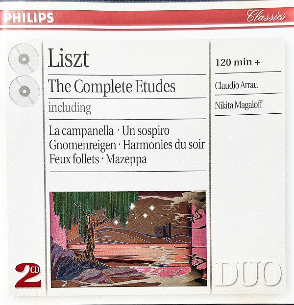 Franz Liszt - Claudio Arrau, Nikita Magaloff : The Complete Etudes (2xCD, Comp, RE, RM)