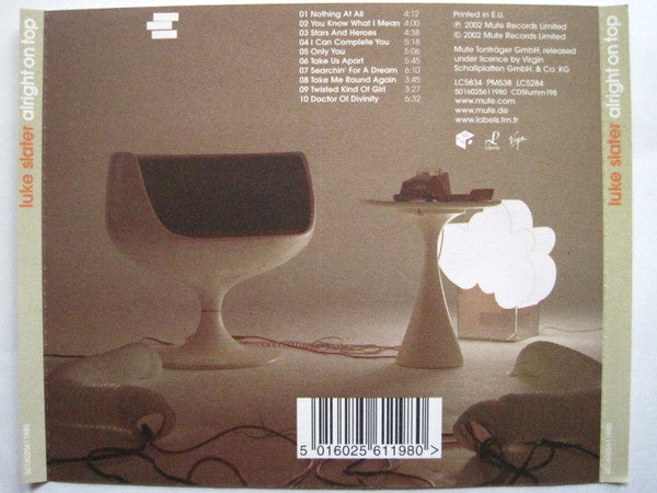 Luke Slater : Alright On Top (CD, Album)
