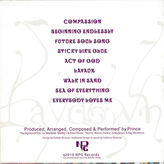 Prince : 20Ten (CD, Album, Promo, Glo)