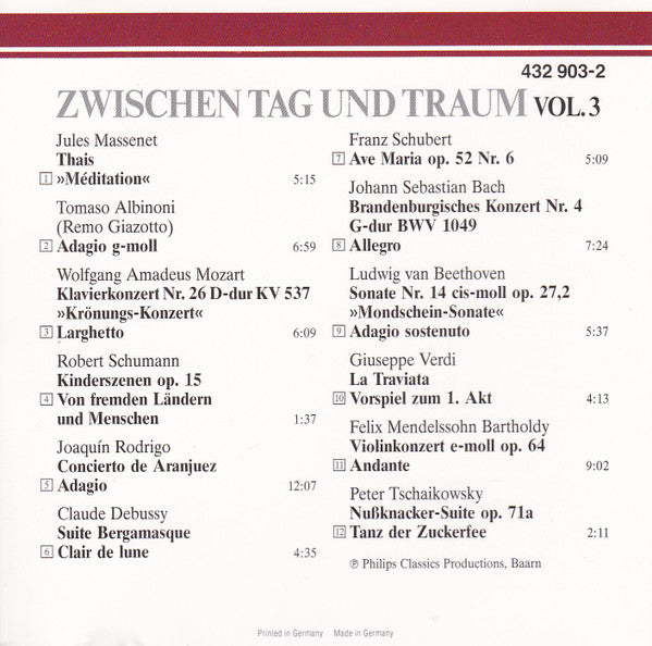 Various : Zwischen Tag und Traum Vol. 3 (CD, Comp)