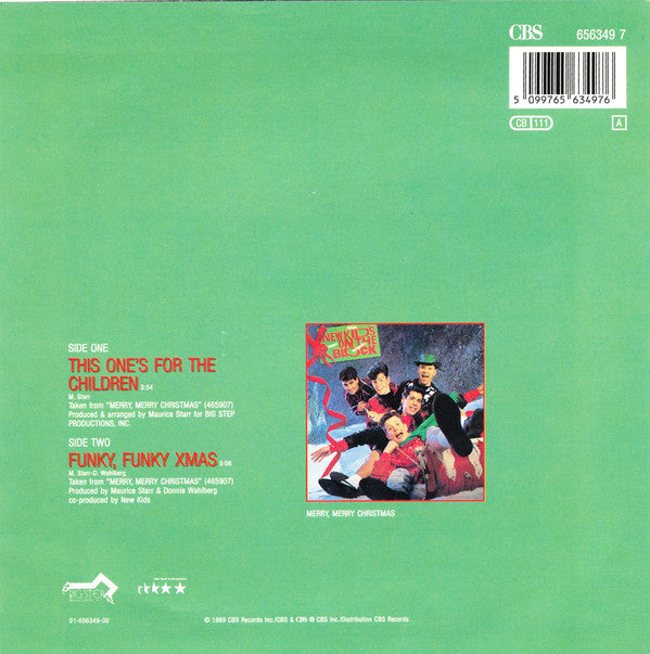 New Kids On The Block : This One's For The Children (7", Single)