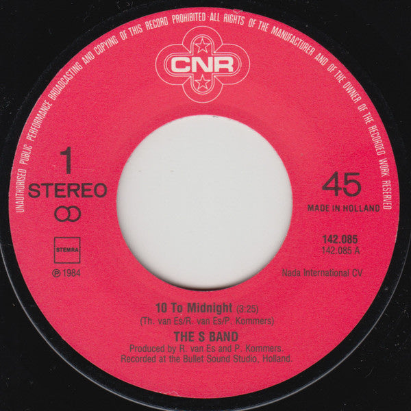 The S Band : 10 To Midnight  (7", Single)