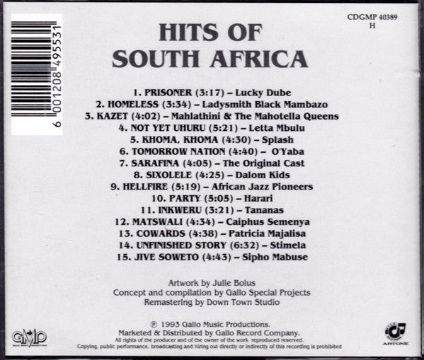 Various : Hits Of South Africa (CD, Comp)