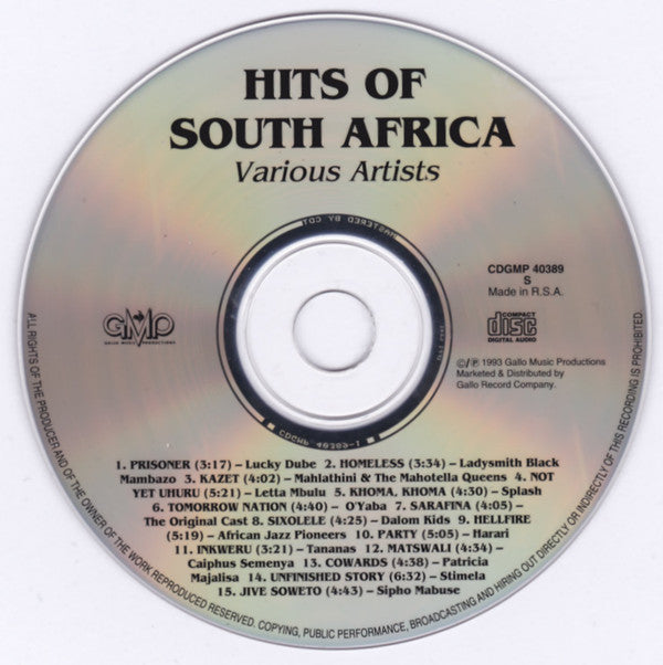 Various : Hits Of South Africa (CD, Comp)