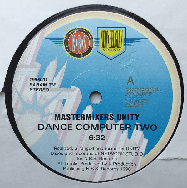 Mastermixers Unity : Dance Computer 2 (12", P/Mixed, RP)