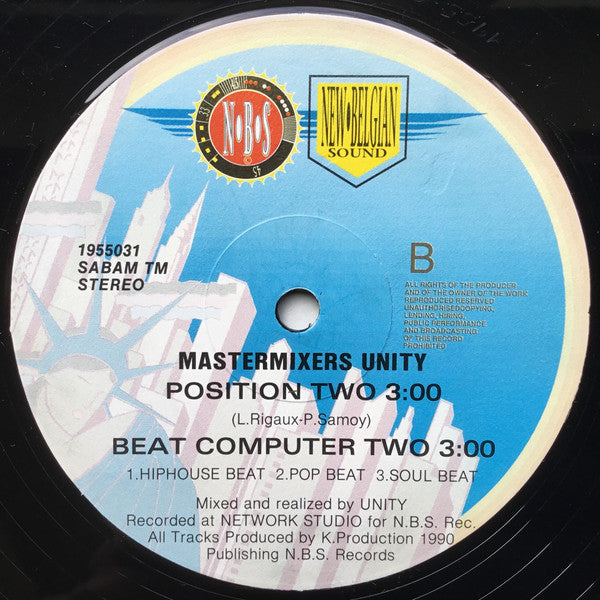 Mastermixers Unity : Dance Computer 2 (12", P/Mixed, RP)
