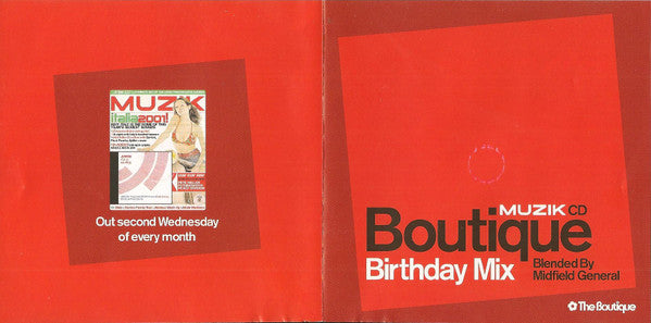 Midfield General : Boutique Birthday Mix (CD, Mixed)