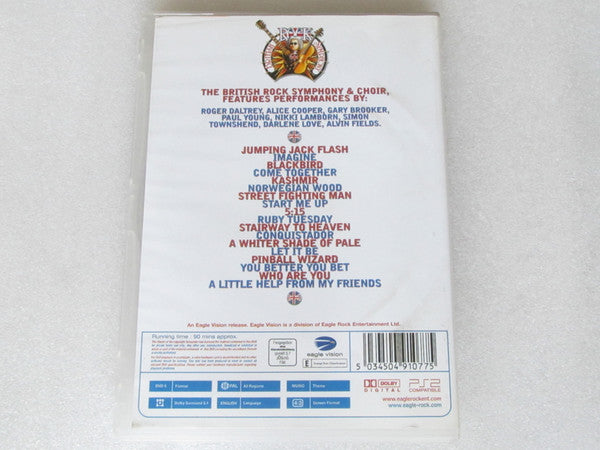 British Rock Symphony : A Musical Tribute To The Rolling Stones, The Beatles, The Who, Led Zeppelin And Others... (DVD-V, RE, PAL)