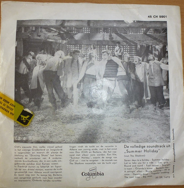 Cliff Richard & The Shadows : Summer Holiday (7", Single, Gre)