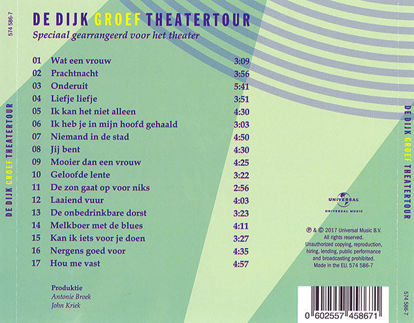 De Dijk : Groef (CD, Album)