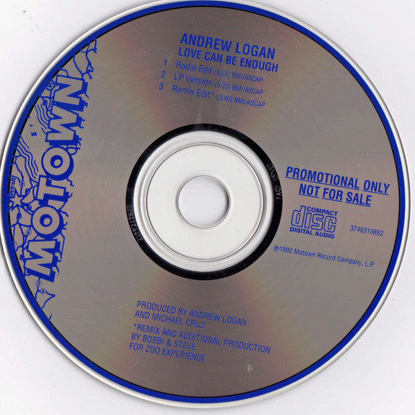 Andrew Logan : Love Can Be Enough (CD, Promo)