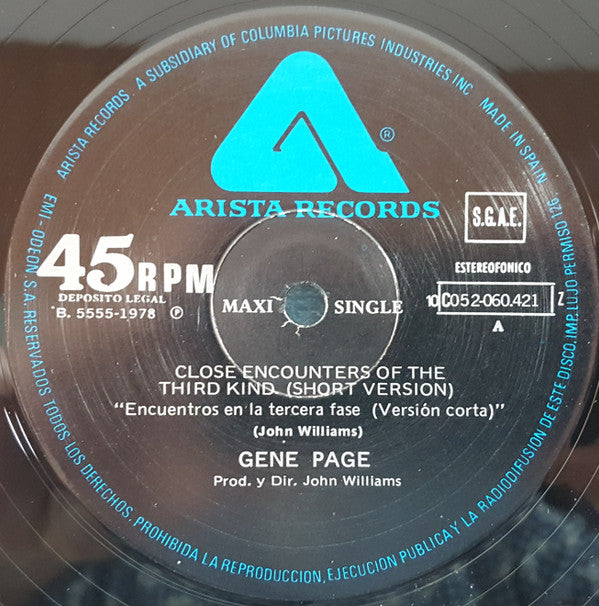 Gene Page : Encuentros En La 3ª Fase (12", Maxi)