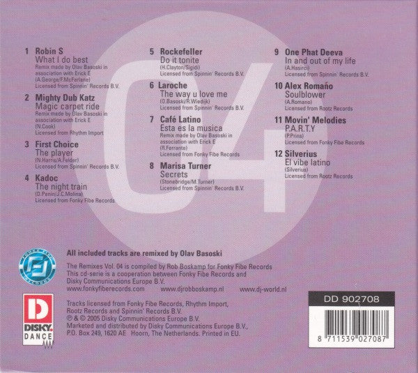 Olav Basoski : The Remixes Vol 04 (CD, Comp)