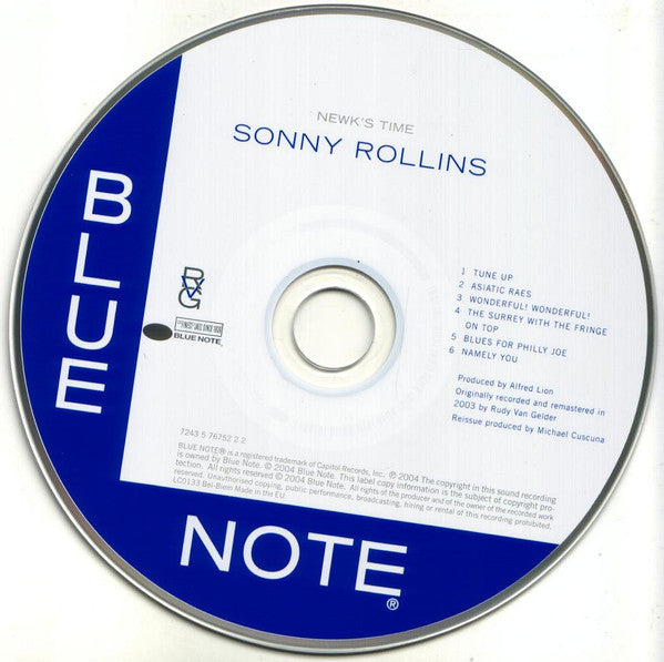 Sonny Rollins : Newk's Time (CD, Album, RE, RM)