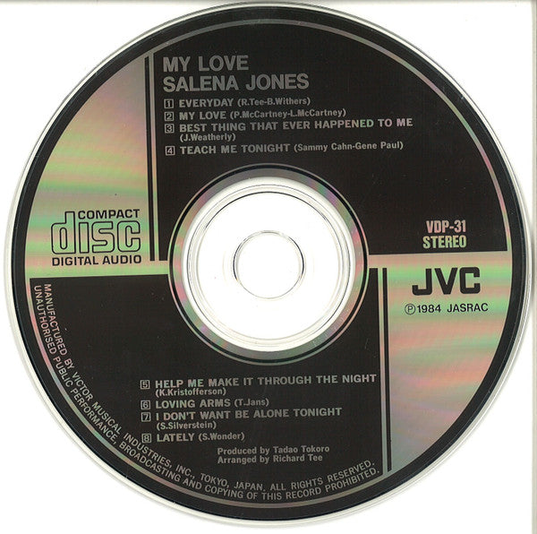 Salena Jones : My Love (CD, Album, RE)