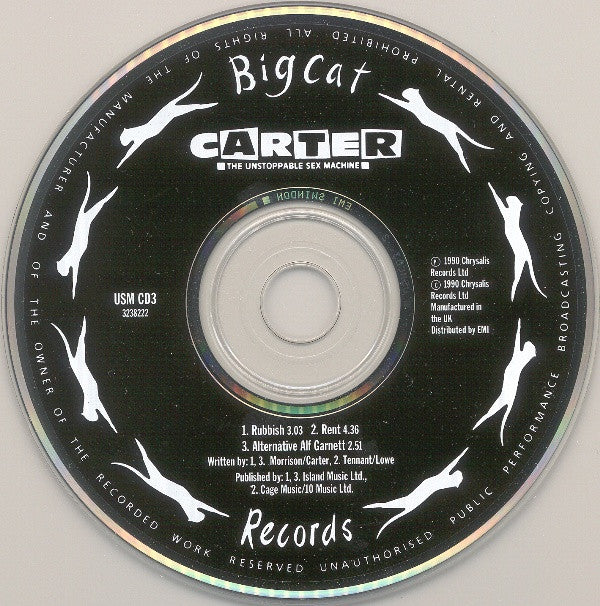 Carter The Unstoppable Sex Machine : Rubbish (CD, Single, RE, Bla)