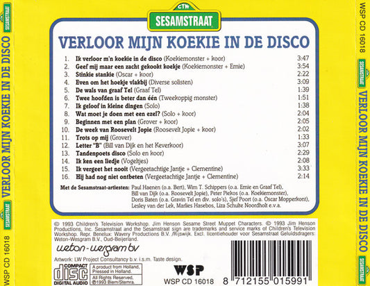 Sesamstraat : Verloor Mijn Koekie In De Disco (CD, Comp)